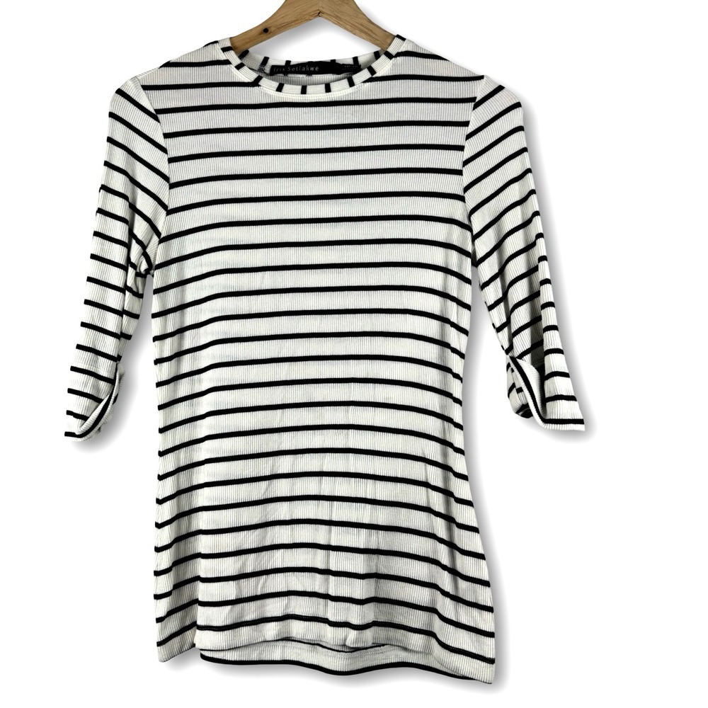 Iris Setlakwe Womens Cute Fitted Soft Knit Shirt Top Sz XS